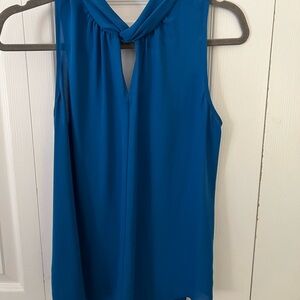 Loft Elegant Blue Sleeveless Top